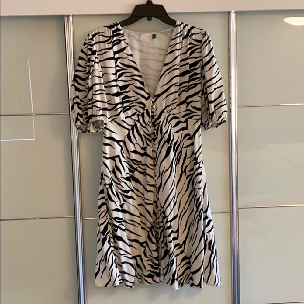 Rixo Black and white Zebra dress size XL